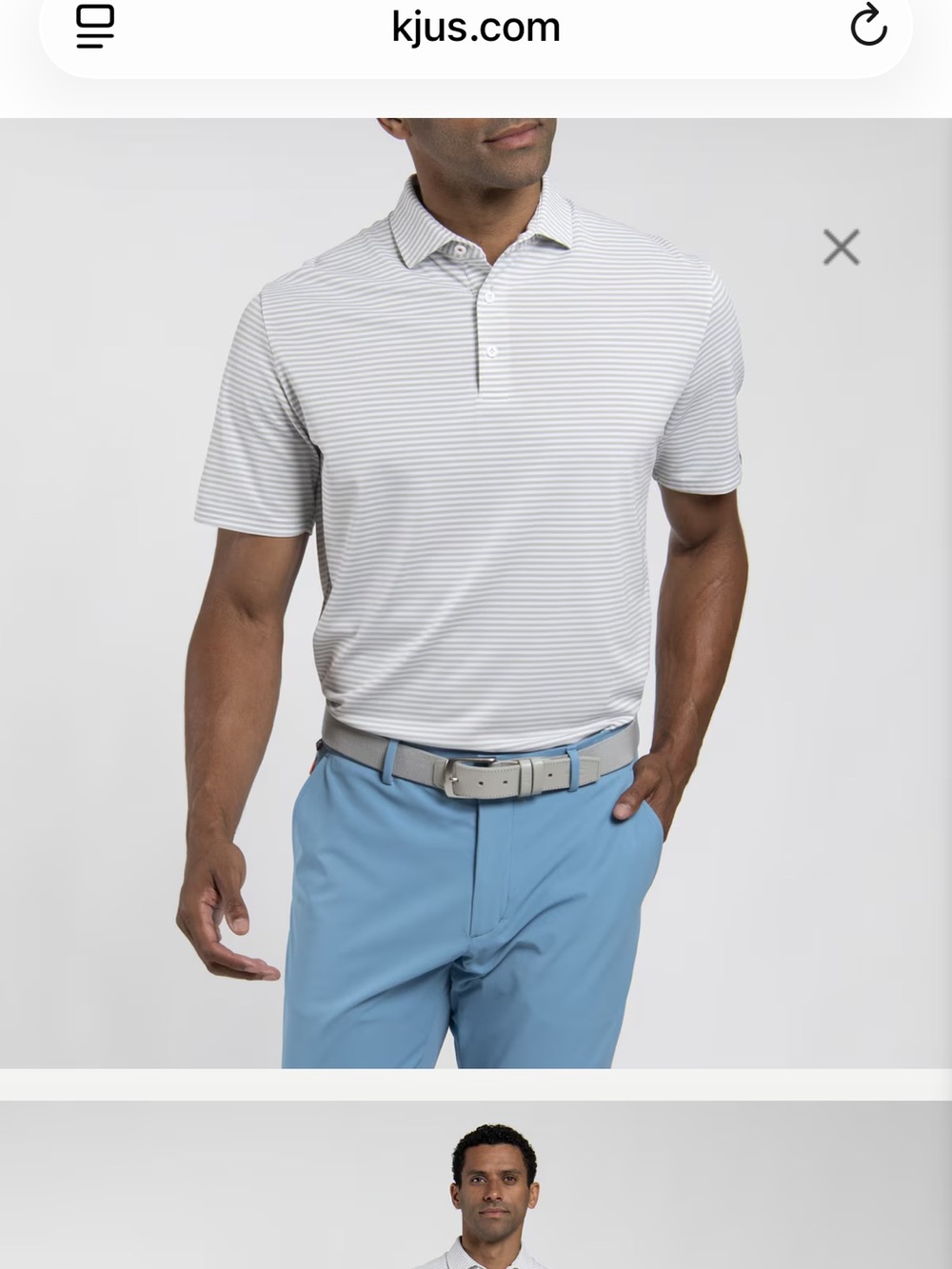 NWT KJUS Men Lee Stripe Polo size L/52